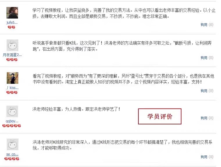 淘宝学员评价